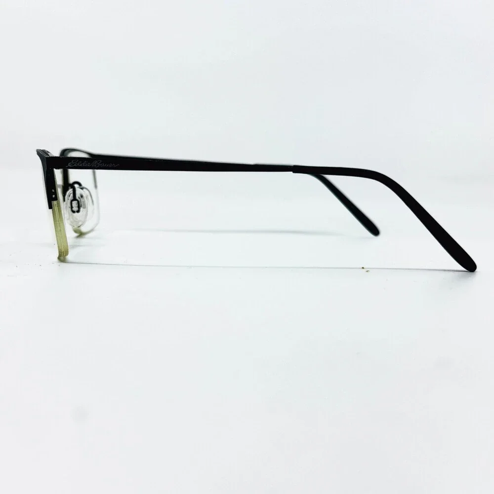 Eddie Bauer Eyeglasses Frames Mens Black Rectangle EB32006 51-19-140